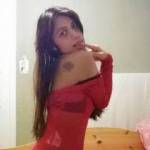 Horny Ann ask if you like her red lingerie?