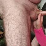 giving hubby a long slow sloppy blow job