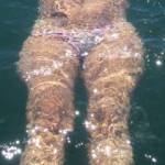 Out for a swim.