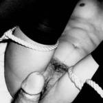 She loves being tied, spanked, all of the above...