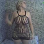 me in my new fishnet dress