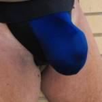 cock and balls packed in nice and tight