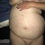 BBW wife’s big belly for your pleasure