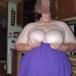 She loves showing her big titties, who wants to cum on them so i can lick it up?