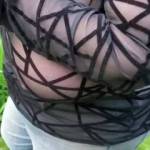 Outdoors having fun.