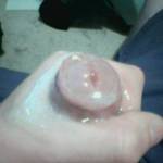 Enjoyed this cumshot onto my hand, foreskin pull up and squeezing it out.