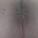 Clean shave butthole