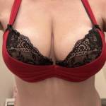 Amazing look at those big tits in the new bra