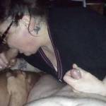 Wife having fun with 2 cocks