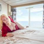 The cabin for our cruise last month . . . plenty of room on the bed, no?
