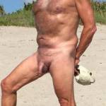 Posing at the nude beach !!