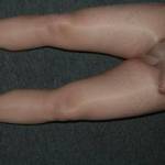 beige pantyhose covered legs