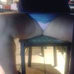 Hubby took a picture under the table at dinner....would you like to join us for dinner??
