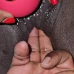 Playing with her new toy!