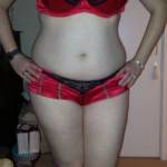Wife's new outfit for our 3 sum nites boys love red she recons