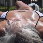 He was enjoying the view.