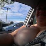 Out in the car & hell my tits fall out again!!!