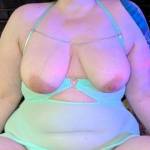 Posing for the camera in this new outfit hubby picked out for me. My tits definitely look like they could use some attention, don't they? 😘