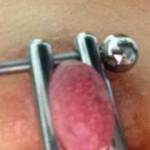 This one is about to pop - I wish someone could lick it right now!