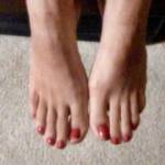 Wife have perfect feet, I cant stop smelling and kissing them