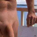 Hotel balcony pic taken by my nude wife