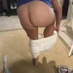 about to squeeze into some tight white shorts without panties....is that slutty or not