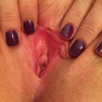 Closeup of my tight little pussy.  I can still get 4 fingers in her