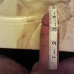 quick measure before jerking, just under 4 1/2 hard.