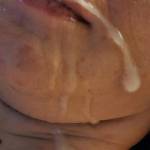My cum on her mouth