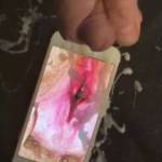 cutecouple 105 Sent me this photo of her gaping pussy it would of been very rude not to fill it up x