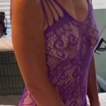 Betty playing with a toy in hot lingerie