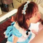 my maid sucking cock