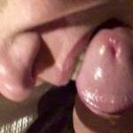 Mrs M tasting the end of my cock