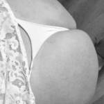 On her knees sucking hubby’s cock