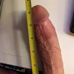 Trying to take a pic of my length before it starts to shrink. I need a helping hand, and I know I could get it another inch higher!
