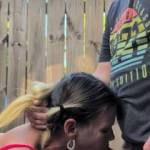 Out door cum on tits