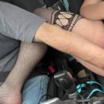 fingering her as we are driving to have some fun in the woods