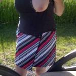 Teasing my man while on the links.........