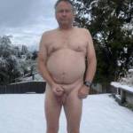 Getting naked in the snow