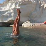 Games inside water - Lovely Greek beach