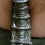 Fucking her with Big Dildo