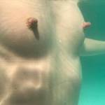 Some underwater shoots of her hard nipples