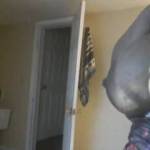 Just listen her having orgasm just caressing her tits cross legs