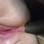 Me spreading my slut wife's beautiful pussy open while her favorite BBC bull goes deep in her ass