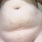 Squeezing my tits low angle