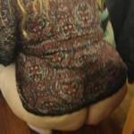 Her huge ass while squating and bottomless