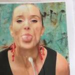 I love giving big messy facials. Exploding my massive load all over her pretty face always feels great. Whose next?
