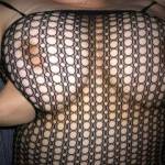 I love how my nipples poke through the fishnet. Do you like?