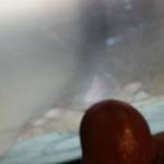 Getting ready to cum on her juicy pussy