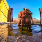 Visiting some hot springs together